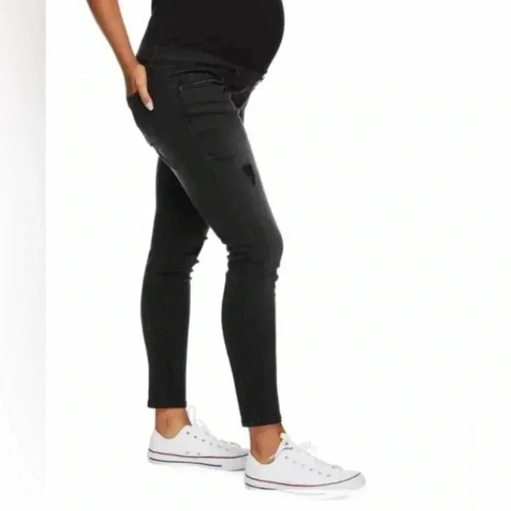 Paisley Sky Maternity Over The Belly Skinny Jeans Size Large